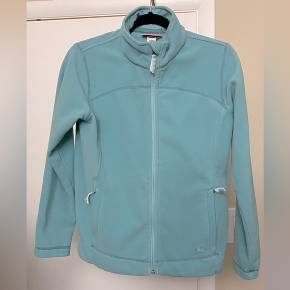 REI Girls’ Fleece Zip Up Sea Spray Size Large (14/16)